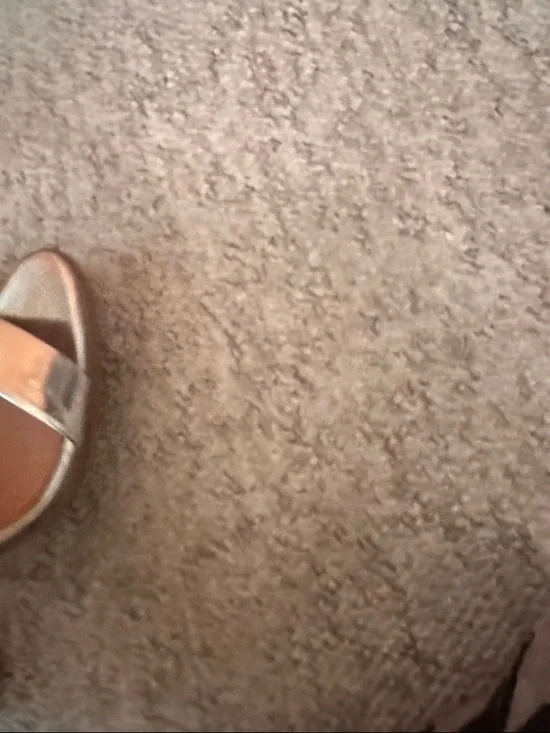 Coach Metallic Silver Leather Block Heel Sandals heel approximately 5” - Picture 9 of 12